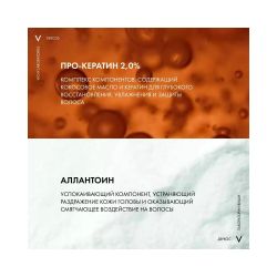 Vichy Dercos Kera-Solutions Реконструирующий шампунь для ослабленных и поврежденных волос, 250 мл