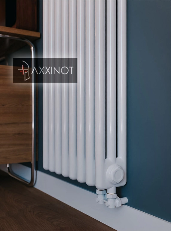 Axxinot Sentir 3110 - трехтрубный трубчатый радиатор высотой 1100 мм, нижнее подключение с термовентилем