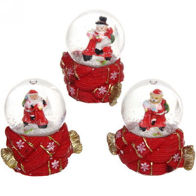 Снежный шар «Зимний шарфик» d-4,5 см, микс