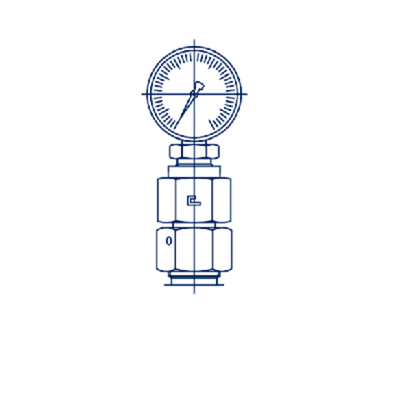 Соединение GCN DL08 14х1.5 BSP 1/4 (без манометра)