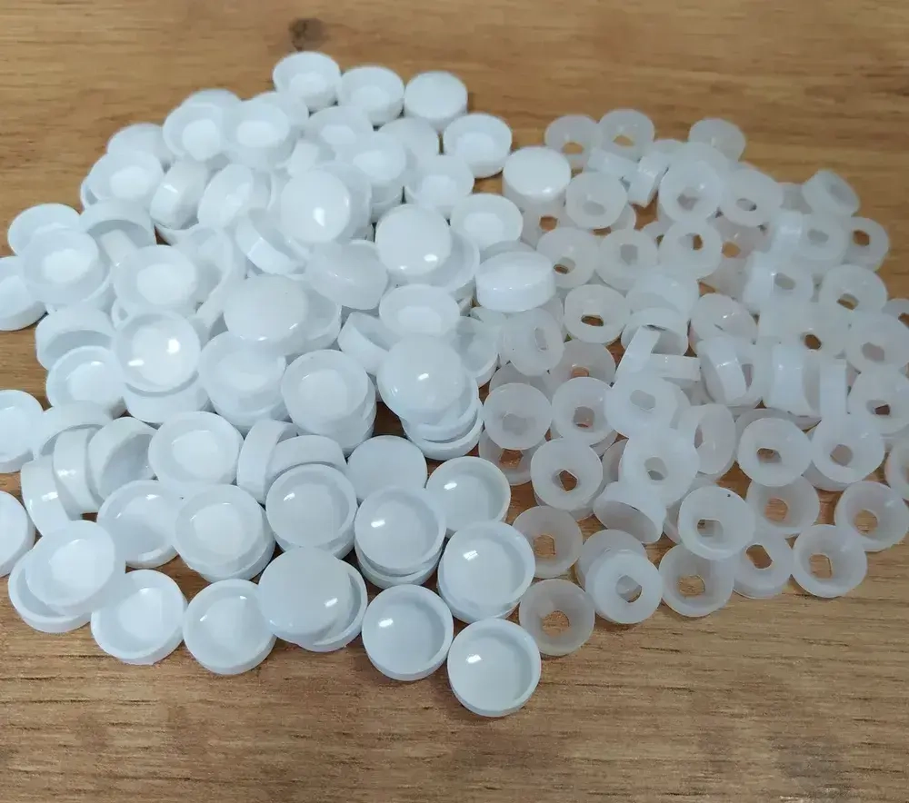 Декоративный колпачок для самореза белый 10 штук