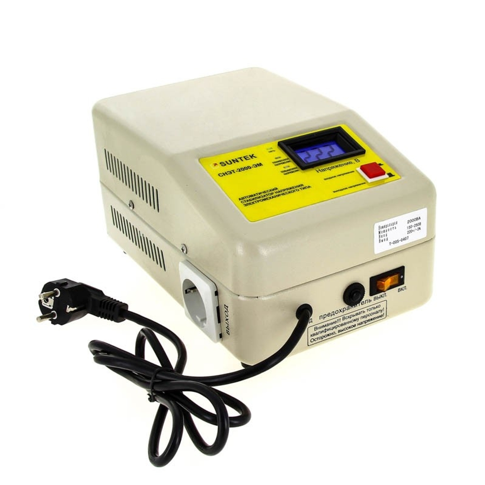 Стабилизатор напряжения SUNTEK СНЭТ 2000 ЭМ