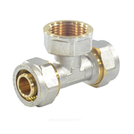 Тройник МП латунь никель обжим Дн 16х1/2"х16 ВР ГОСТ 32415-2013 7013 Aquasfera 7013-01