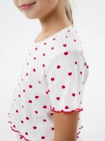 Пижама домашняя с шортами лапша