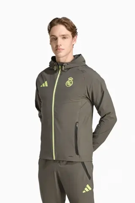 Ветровка adidas Real Madrid 25/26 Competition Vis Tech Travel - зеленый