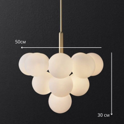 Современная модель с белыми матовыми шарами 🤍