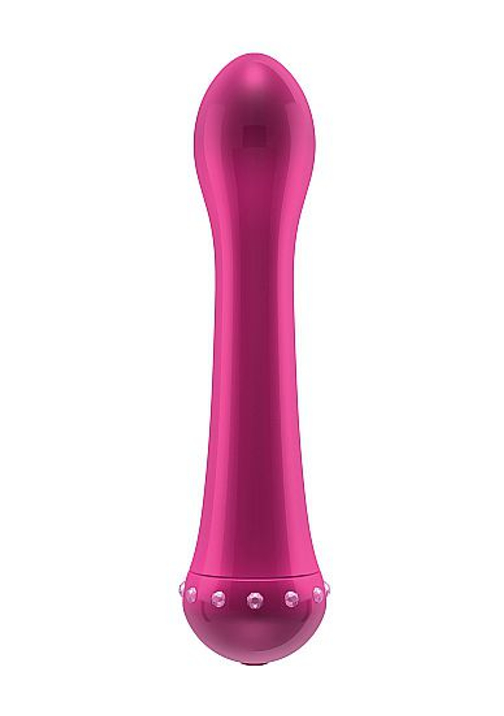 Вибратор с кристаллами The Diamond Pink - 16,5 см. (Цвет: розовый)