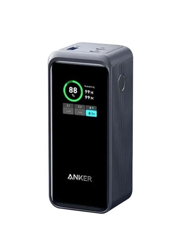 Внешний аккумулятор Anker 735 Prime (A1336), 20000 mAh, 200W Черный (2 USB-C, 1 USB-A) Black