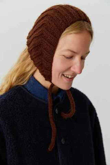 Мини-косынка коричневого цвета