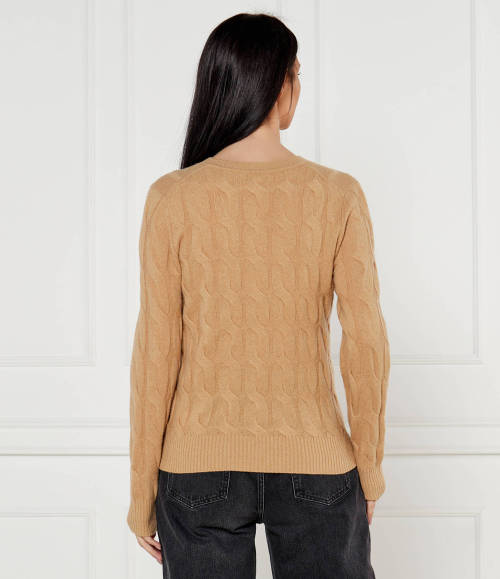 Хлопковый свитер Tommy Hilfiger - бежевый(WW0WW43586)