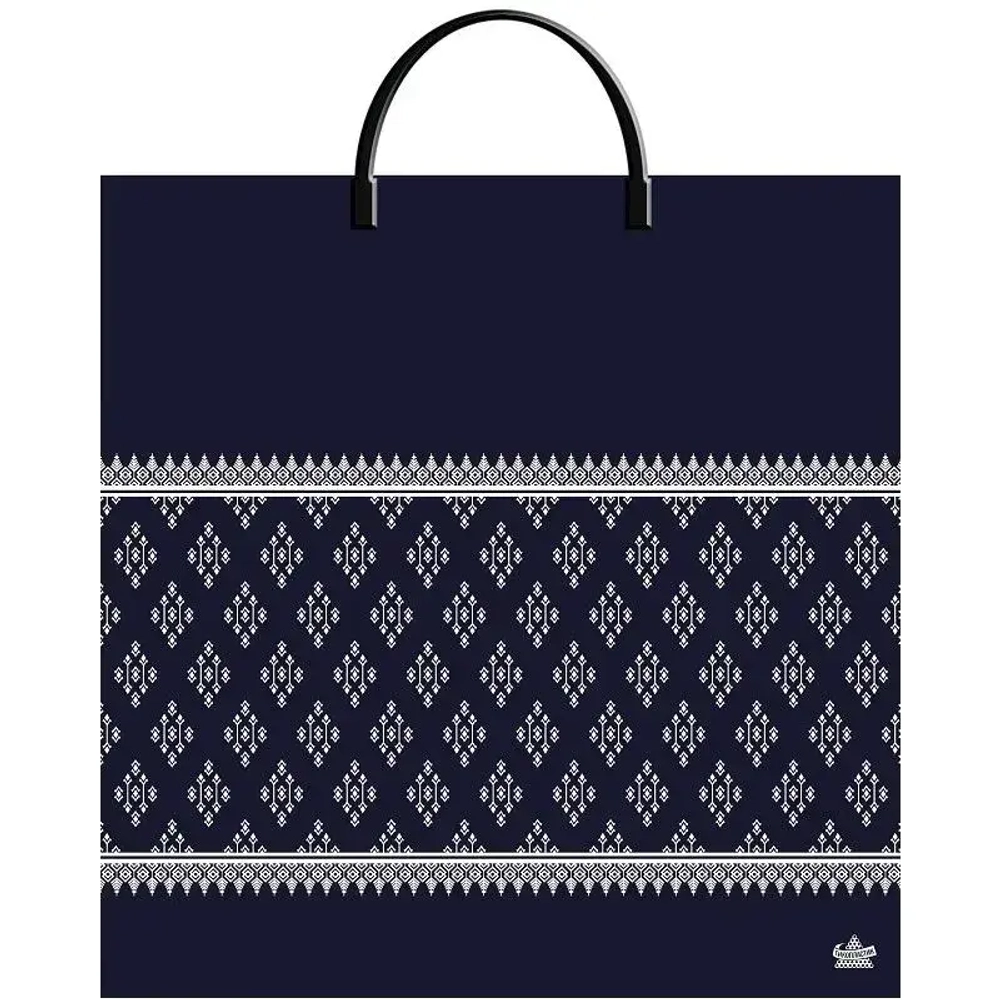 Пакет ПЭ с пластмассовыми ручками 36+10Тико (Шарф принт) Росси (комплект 10 шт)