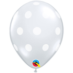 Шар латексный 13см Горошек (Прозрачный)