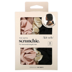 Kitsch, The Satin Scrunchie, для текстурированных и прямых волос, ассорти, 5 резинок для волос