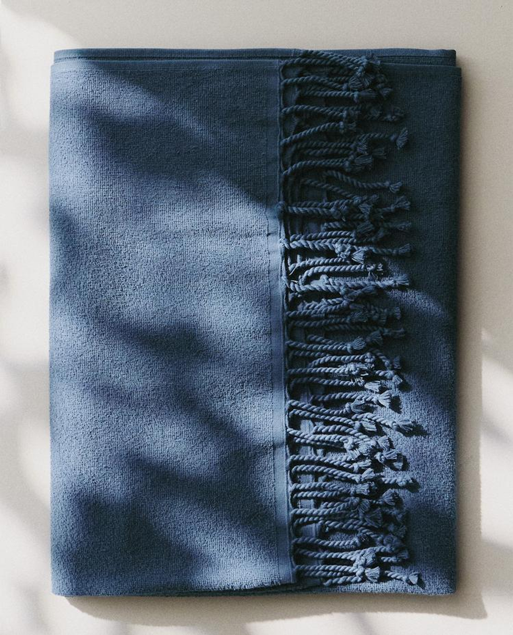 ZARA HOME ХЛОПКОВОЕ ПЛЯЖНОЕ ПОЛОТЕНЦЕ БЕЗ РУКАВОВ, СВЕТЛО-ГОЛУБОЙ