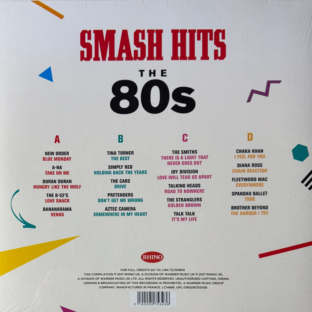 Виниловая пластинка Сборник Smash Hits The 80s 2LP