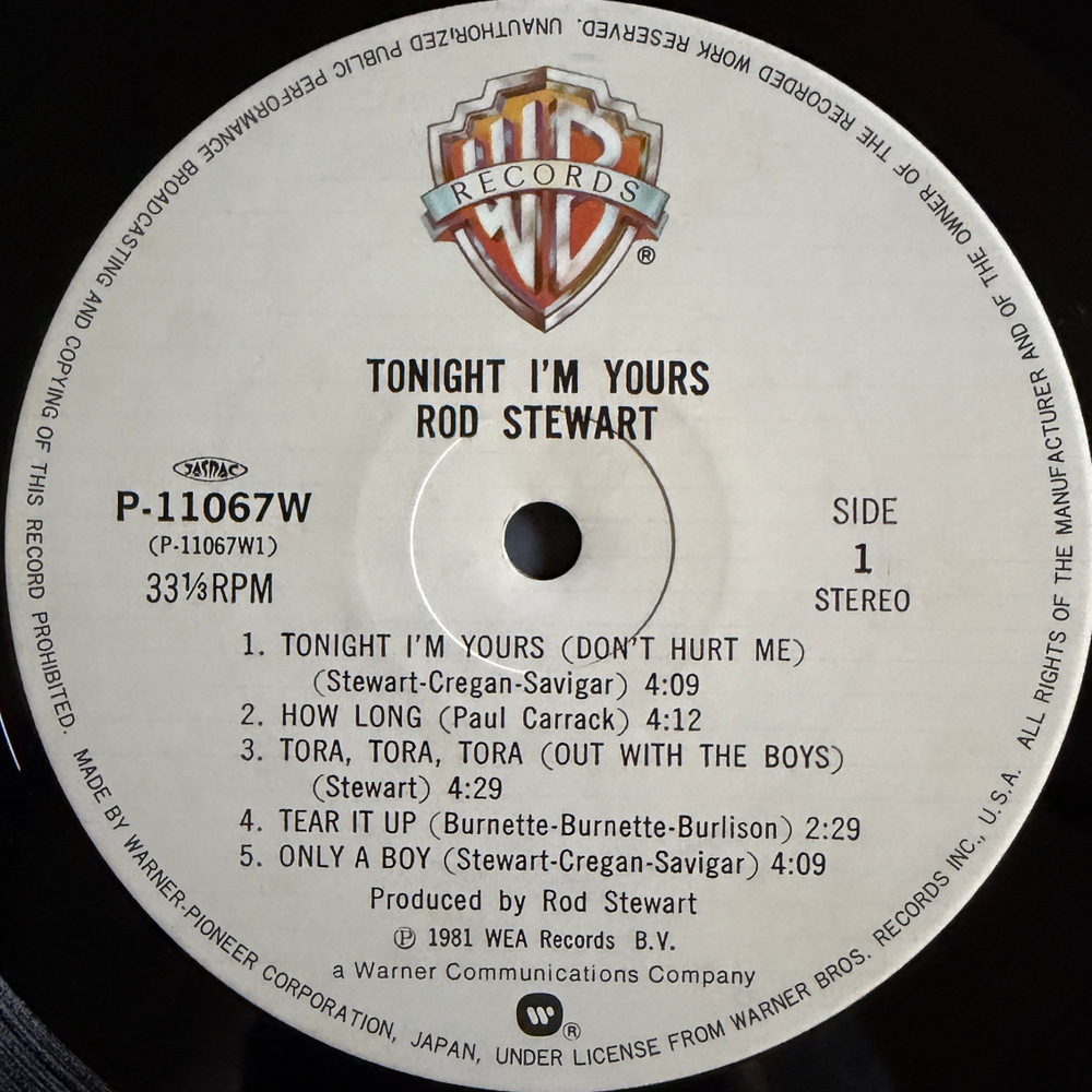 Виниловая пластинка Rod Stewart - Tonight I'm Yours LP
