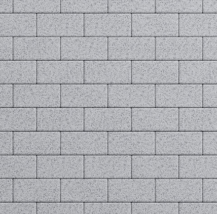 Тротуарная плитка ПРЯМОУГОЛЬНИК 200x100 мм Стоунмикс Белый с черным