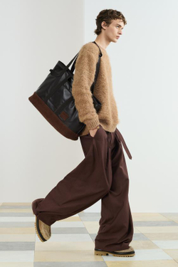 ZARA СВОБОДНЫЙ ВЯЗАНЫЙ СВИТЕР С ВОЛОКНОМ АЛЬПАКИ, МЯГКИЙ КАШТАНОВЫЙ