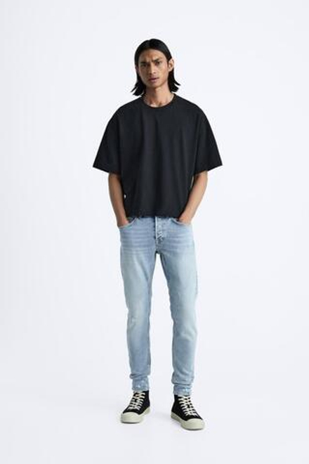 ZARA ДЖИНСЫ SKINNY FIT,   СИНИЙ