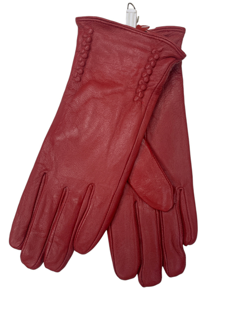 Перчатки. Женские. Материал верха: Кожаные. Подклад: плюш-флис.В упаковке 5 шт.