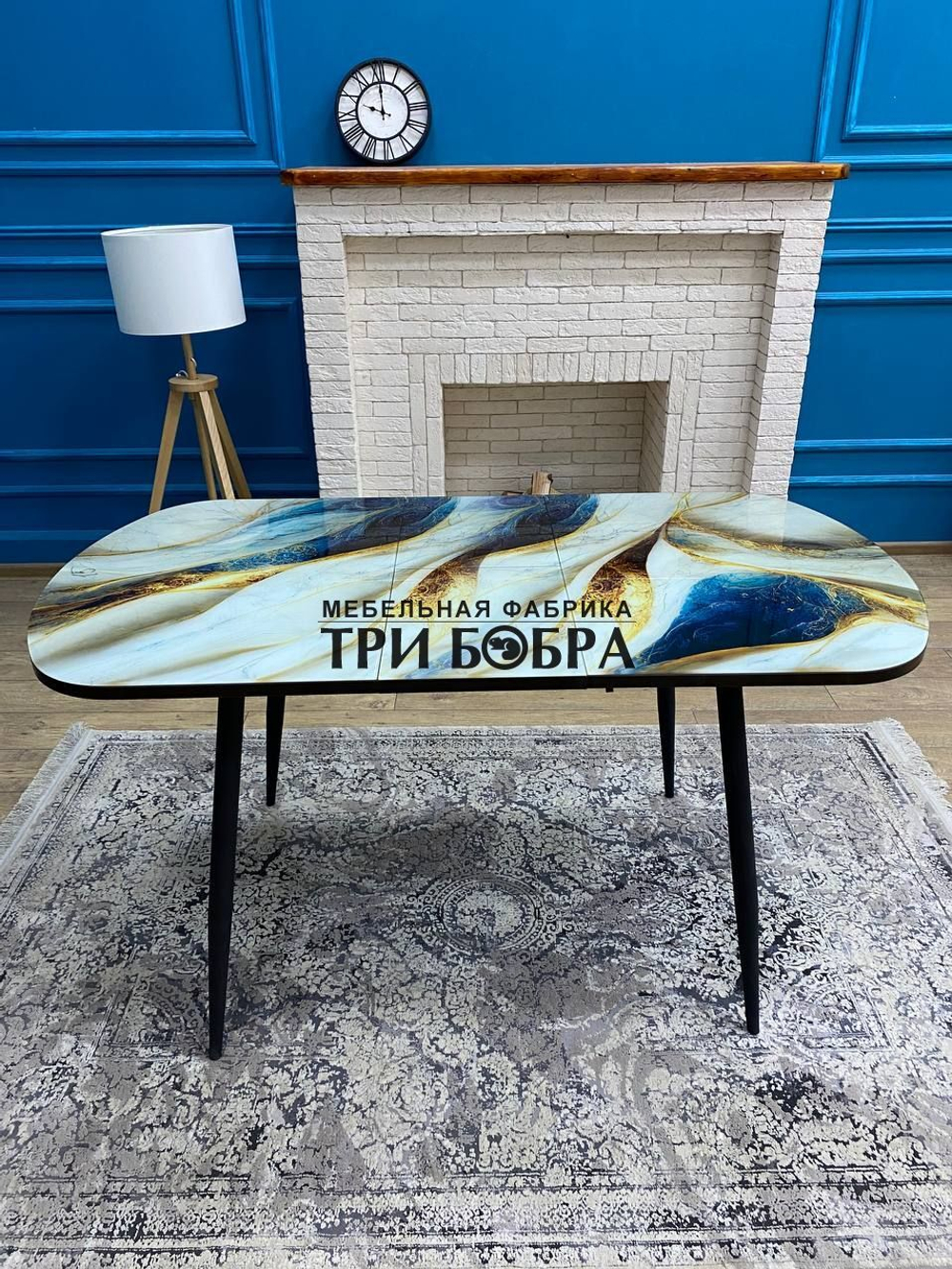 Кухонный раздвижной стол "Премьер", сатин