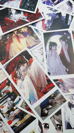 Набор открыток, карточек и наклеек "Пангуан / Panguan", 188 предметов