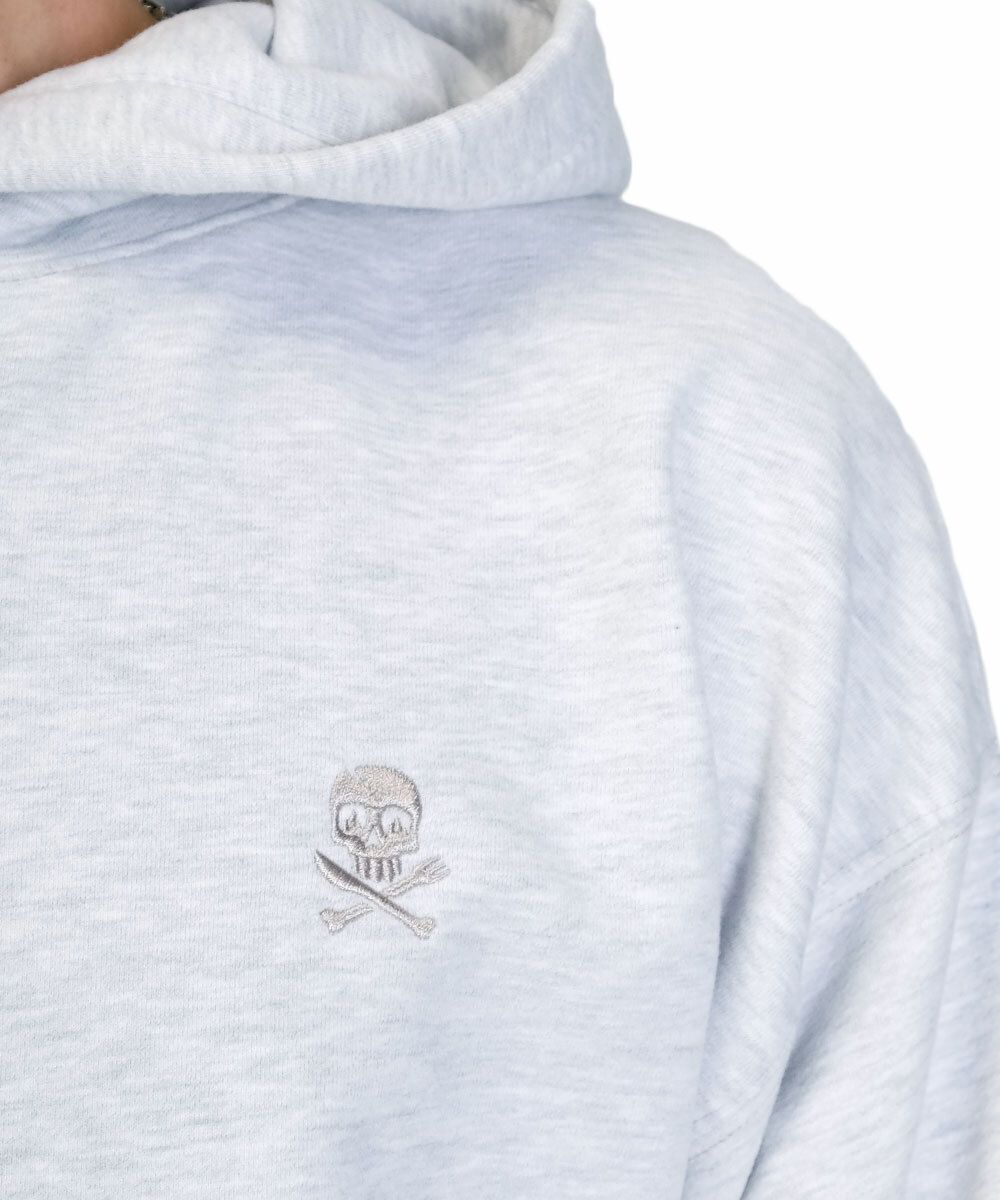 Худи Hardlunch Logo меланж серый