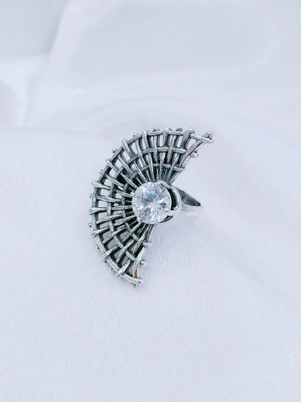"Аргентия" кольцо в серебряном покрытии из коллекции "Эдем" от Jenavi