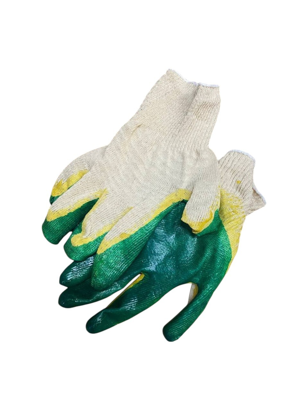 Перчатки х/б с двойным жидким покрытием