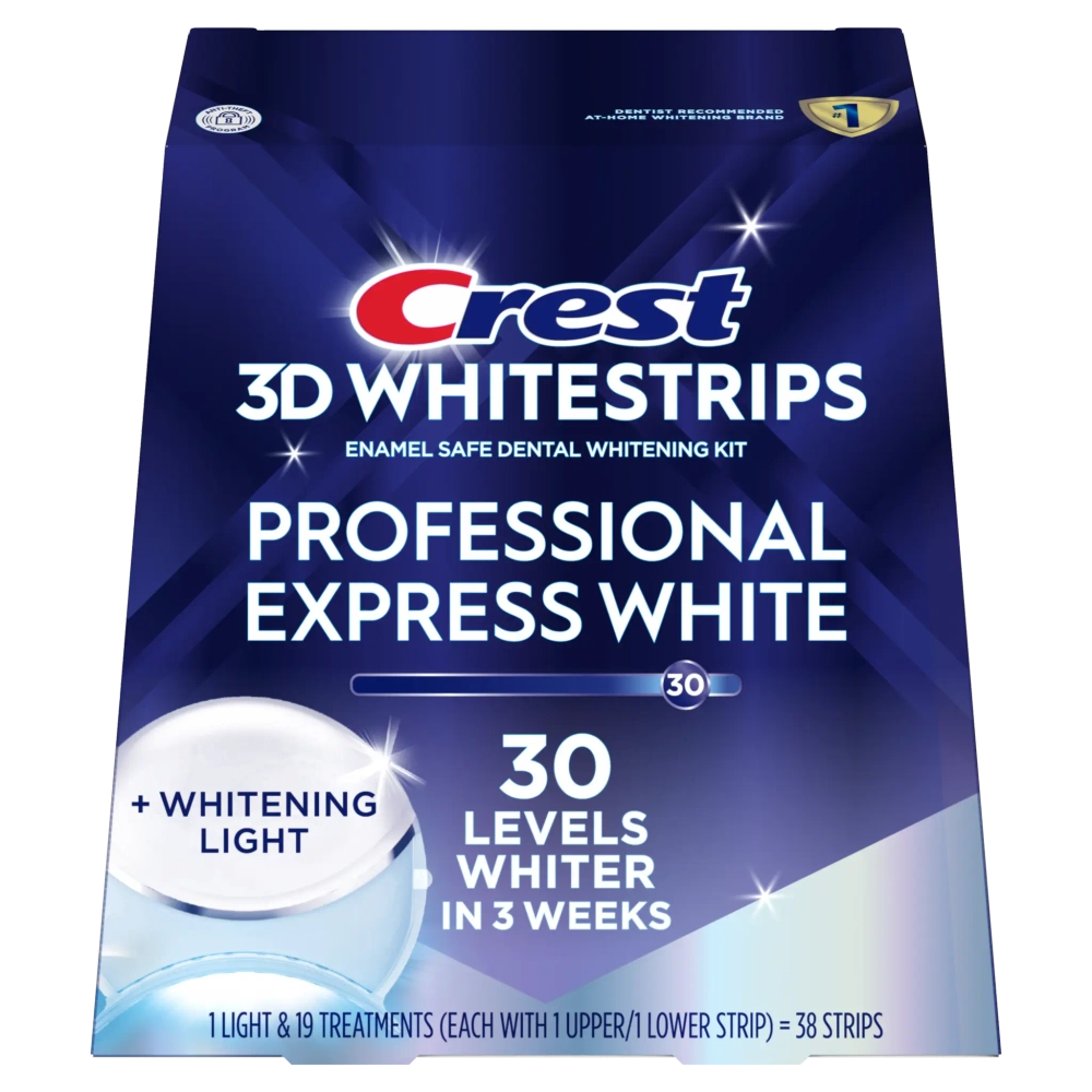 Отбеливающие полоски для зубов Crest 3D Whitestrips Professional Express White Light (Hour Light)