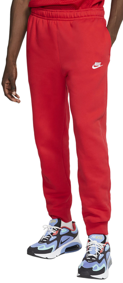 Мужские теннисные штаны Nike Sportswear Club Fleece M - красный