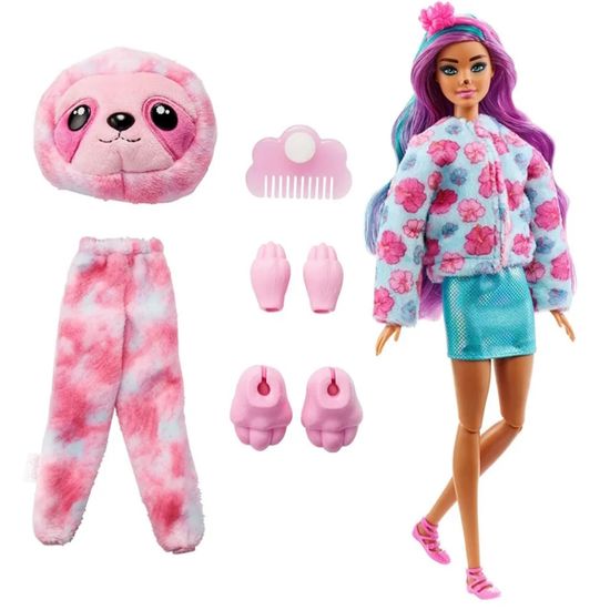 Кукла Mattel. Кукла Barbie Color Reveal милашка-проявляшка в плюшевом костюме ленивца