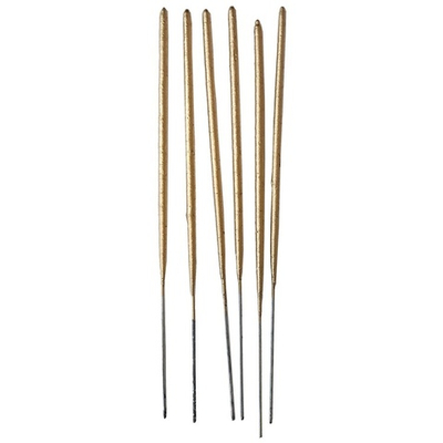 Свечи «Бенгальские огни» в золотом цвете, 21 см, 6 шт