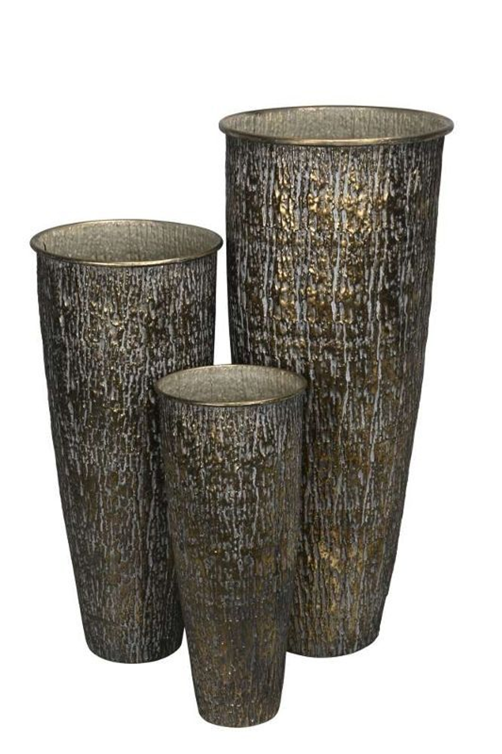 Набор из 3-х декоративных ваз "Солби" 26x59,5см/34x79,5см/42,5x99,5см