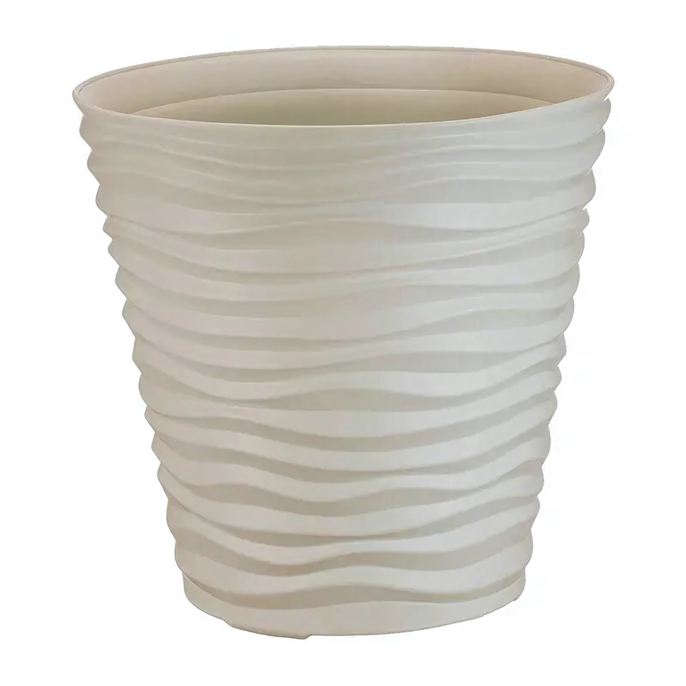 Кашпо ДЮНА D255мм H 240мм 8,5л Кремовый (комплект 5 шт)