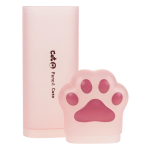 Пенал-тубус пластиковый "Лапка", 3 цвета микс