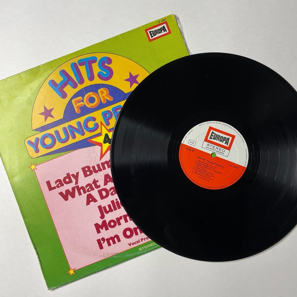 Винтажная виниловая пластинка LP The Hiltonaires Hits For Young People 4 (Germany 1975)