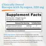 Doctor's Best, бакопа с Synapsa, 320 мг, 60 вегетарианских капсул