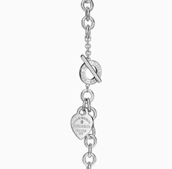Колье из серебра с бриллиантом, Tiffany💝 с сердцем, return to T&CO✨exclusive✨