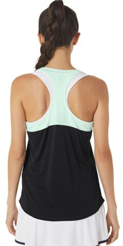 Женский топ теннисный Asics Court Tank - performance black/mint tint