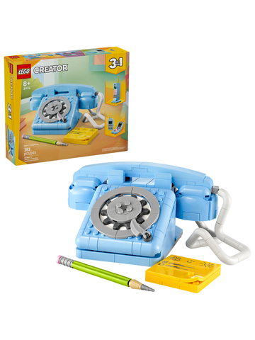 Конструктор Лего Креатор Ретротелефон | LEGO Creator Retro Telephone коллекционный набор, 31174, 383 детали (8+)