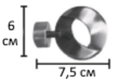 Наконечники "Мебиус Ост" для кованых карнизов d25 мм, цвет белый глянец