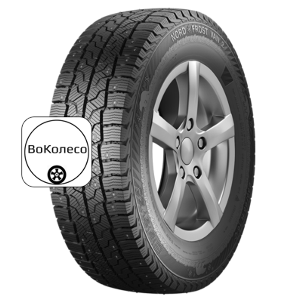 205/75R16C 110/108R Nord Frost VAN 2 TL SD 8PR (130 шип.) Gislaved