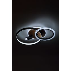 Светильник потолочный светодиодный ЭРА Модерн Rondo CLL-1 85W 3K-6,5K RC BK с ДУ черный-дерево | Светильники SPB-6 с ДУ