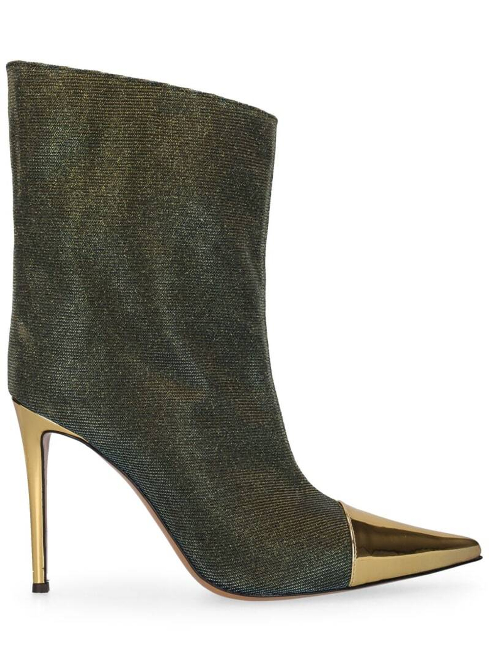 ALEXANDRE VAUTHIER | 105mm Lurex & leather boots