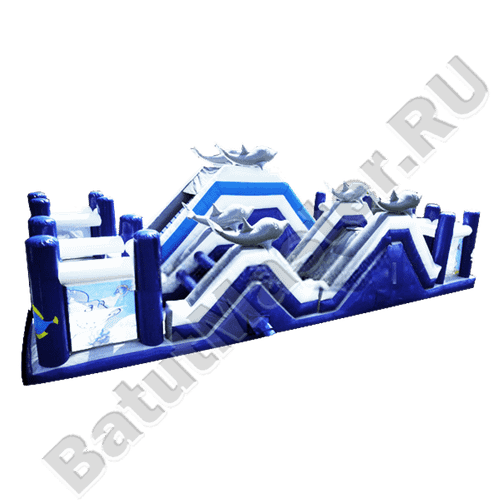 Надувная полоса препятствий "Морские приключения"