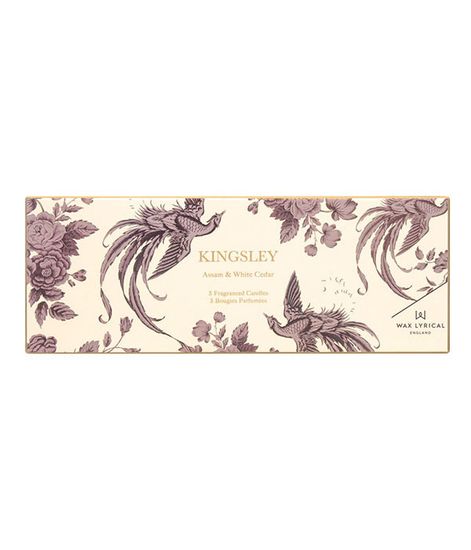 Кингсли набор из 3-х ароматических лампадных свечей, Wax Lyrical