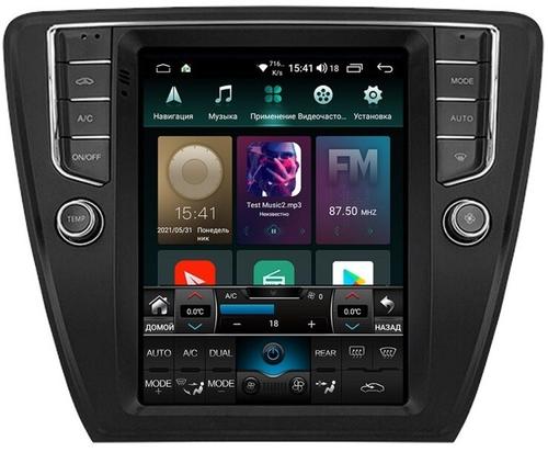 Магнитола для Skoda Octavia A7 2013-2020 (климат) - Airok RT-3201B ("Тесла-Стиль"), Android 11, Быстрая, SIM-слот