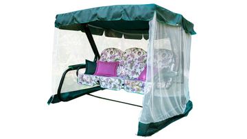 Качели садовые Olsa Мастак Премиум ткань панама 3-х местные