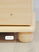 Шкаф 99х57х186. Фалко, распашной для одежды и вещей, в прихожую, спальню, гостиную, двухдверный с ящиками, деревянный, массив сосны, Dipriz